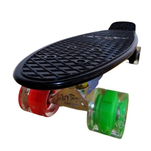 Penny Skate Patineta negro con luces en llantas infinitas