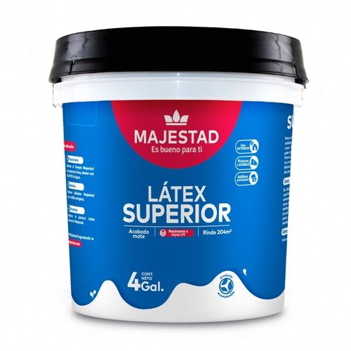 Pintura Látex Superior Majestad Mate Blanco 4 galones