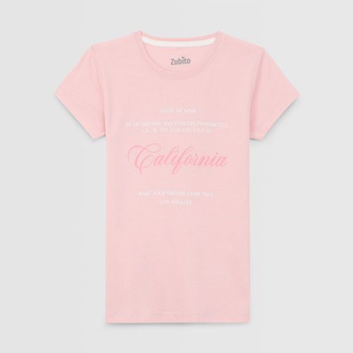 Polo Manga Corta Para Teen Niña Zubito Basic Jer ROSAD