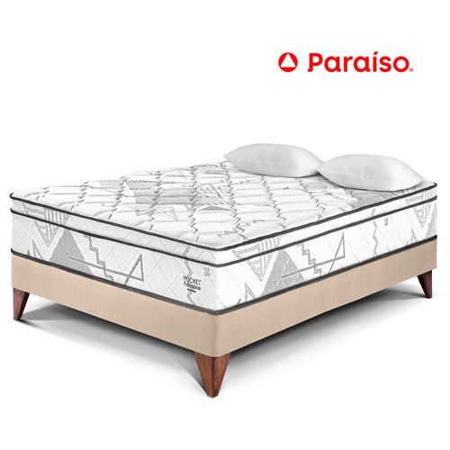 Cama Europea Pocket Advance 2 Plazas Champagne