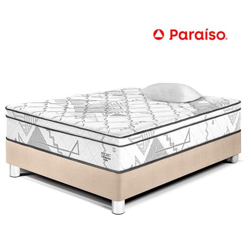 Cama Pocket Advance 1.5 Plazas Champagne