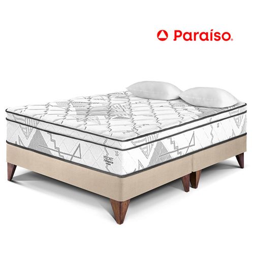 Cama Europea Pocket Advance Queen Champagne