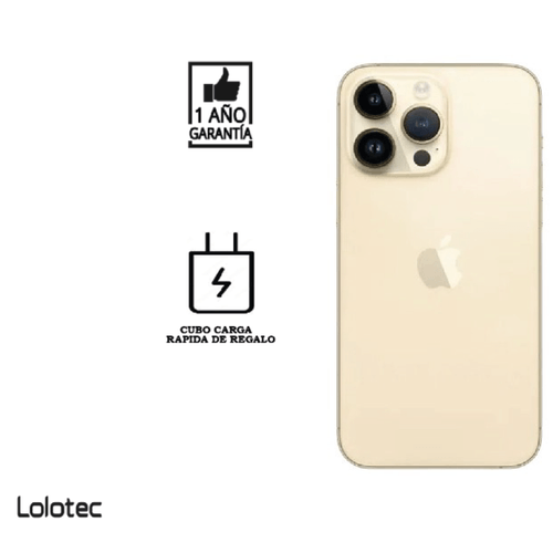 iPhone 14 PRO 128 Gb ESIM I Reacondicionado Grado A I color: Oro  - copy