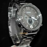 Reloj-Fossil-Nate-JR1437-Fecha-Cronometro-Acero-Inoxidable-Gris-Gunmetal-