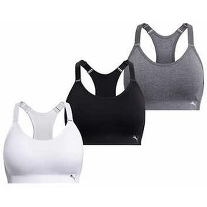 Sujetador-deportivo-o-Top-PUMA-para-mujer-Packx3---Talla-S