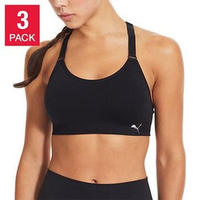 Sujetador-deportivo-o-Top-PUMA-para-mujer-Packx3---Talla-S