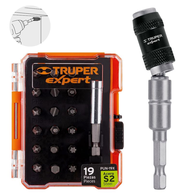 Combo-taladro-inalambrico-puntillas-19-piezas-extension-articulada
