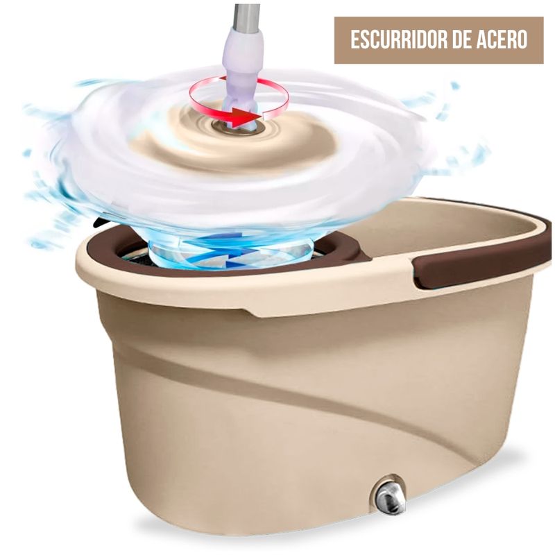 Trapeador-Premium-con-Balde-Escurridor-Giratorio-2-Mopas-Beige-T01V