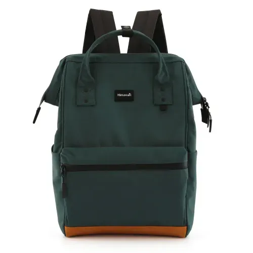 Himawari - Mochila H124-12 Unisex escolar de viaje con puerto USB Verde Bosque