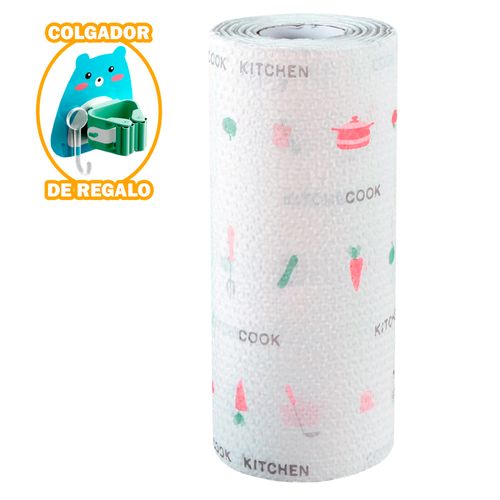 Papel Toalla Reutilizable Y Organizador Escobas N60 Oso CL