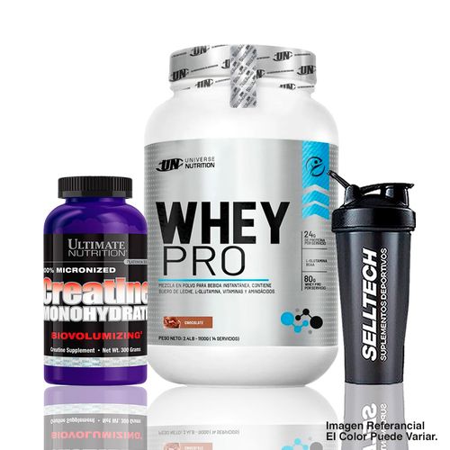 Whey Pro 1.1Kg Chocolate+Creatina Ultimate Nutrition 300gr