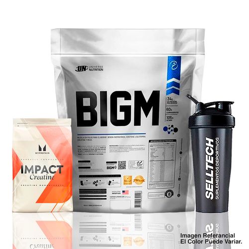 Bigm 3Kg Vainilla+Creatina Myprotein 250gr+Shaker