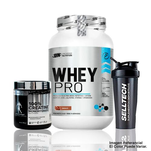 Whey Pro 1.1Kg Chocolate+Creatina Kevin Levrone 300gr+Shaker