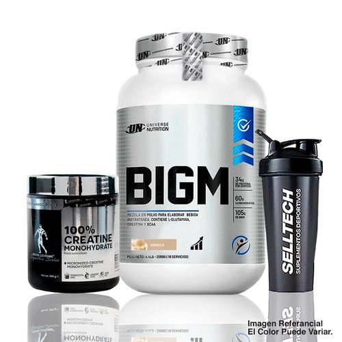 Bigm 2Kg Vainilla+Creatina Kevin Levrone 300gr+Shaker