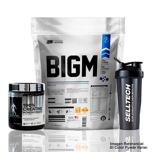 Bigm 3Kg Vainilla+Creatina Kevin Levrone 300gr+Shaker