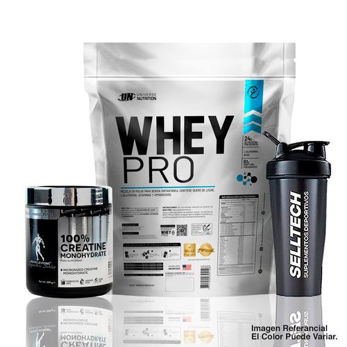 Whey Pro 5Kg Vainilla+Creatina Kevin Levrone 300gr+Shaker