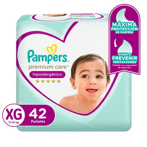 Pañales PampersPremium Care Talla XG 42 unidades