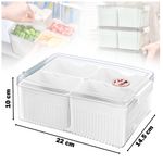 Caja-Organizador-Contenedor-de-Alimentos-Frutas-con-Tapa-4-Divisiones-F30-Blanco