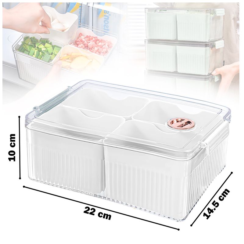 Caja-Organizador-Contenedor-de-Alimentos-Frutas-con-Tapa-4-Divisiones-F30-Blanco