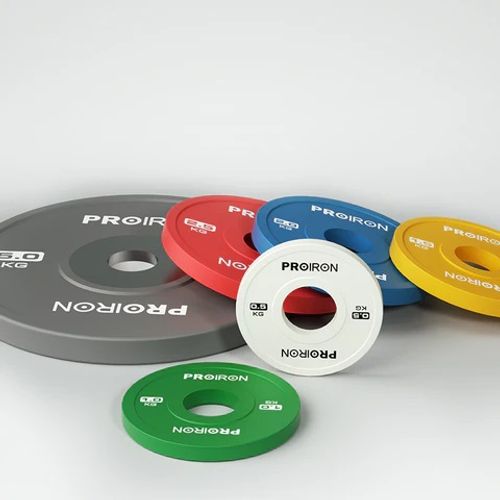 Par de Discos Olimpicos Fraccionales PROIRON de 2.5KG - Rojo