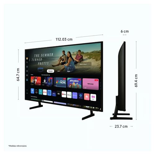 Televisor Samsung LED 50'' Crystal UHD 4K 50DU7000 Tizen OS Smart