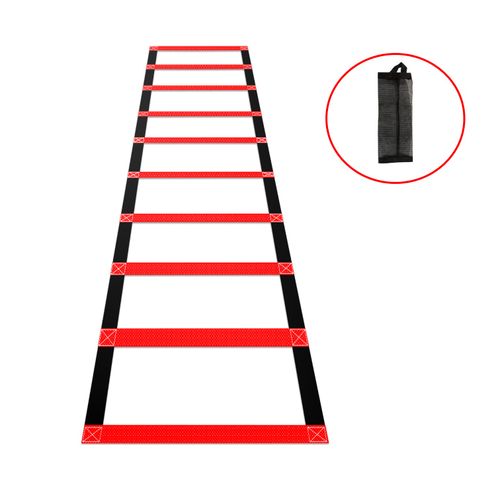 ESCALERA PARA AGILIDAD Y COORDINACIÓN CON FUNDA TODO DEPORTE ROJO