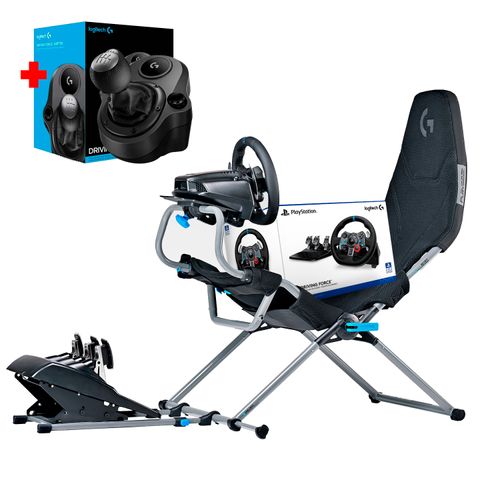 COMBO SIMULADOR DE CARRERAS PLAYSEAT CHALLENGE X + LOGITECH G29 + SHIFTER