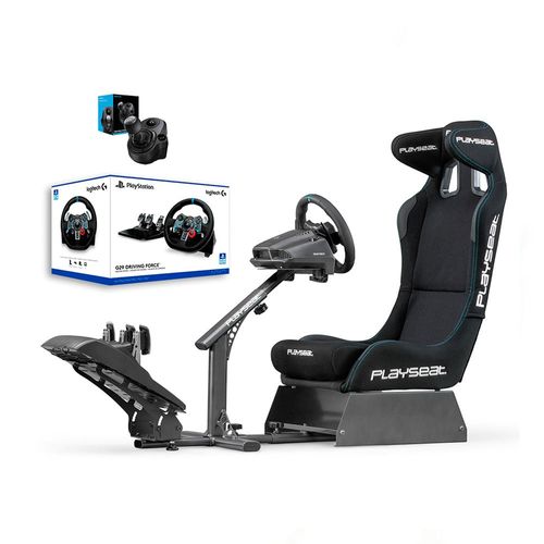 COMBO SIMULADOR DE CARRERAS PLAYSEAT EVOLUTION PRO ACTI-FIT + G29 + SHIFTER