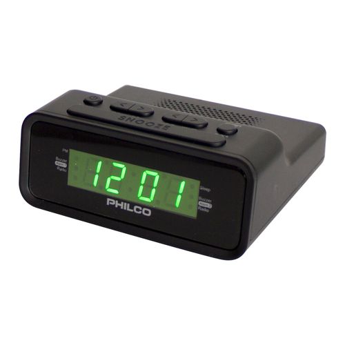 RADIO RELOJ DESPERTADOR CON ALARMA DUAL PHILCO PAR1006/GR