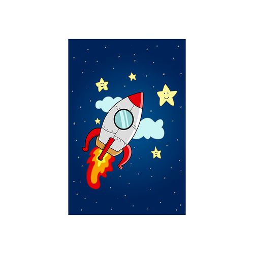 Diamond Painting Stars Rocket 20x30cm