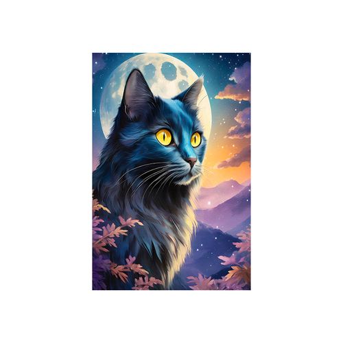 Diamond Painting Midnight Cat 20x30cm