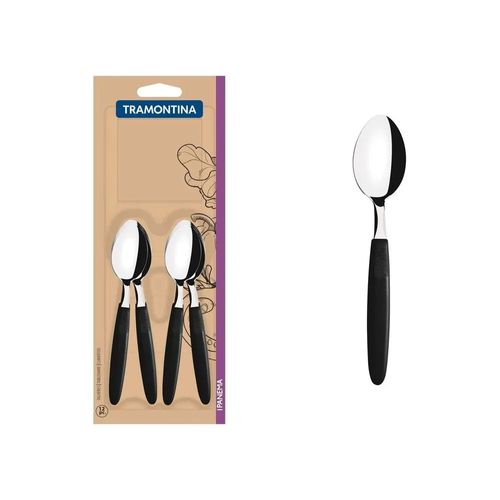 Ipanema Cuchara de Té Negro De 12 Piezas Tramontina