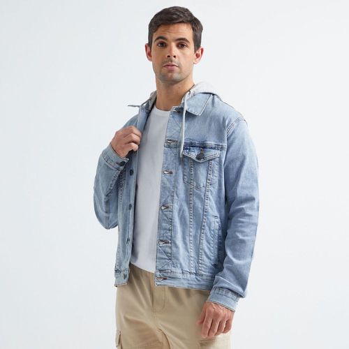 Casaca Amc Denim Hoodie Hombre