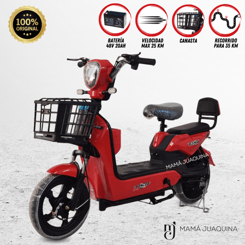 BICIMOTO ELÉCTRICA «VIZED» ROJO