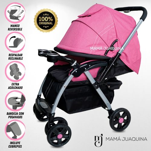 Coche Cuna de Lujo «KENDRIC» Fucsia