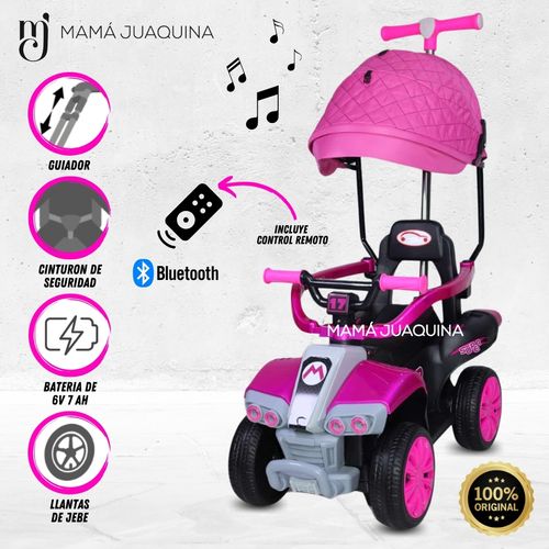 Correpasillo a Batería «BROSS» con Bluetooth - Fucsia