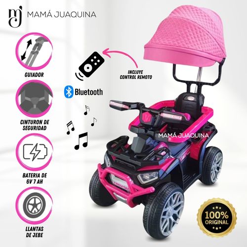 Correpasillo a Batería «KABIL» con Bluetooth - Fucsia