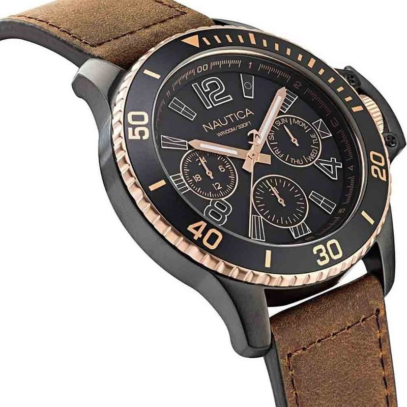 Reloj-Nautica-Bayside-NAPBSF918-Multifuncional-Marron-Negro