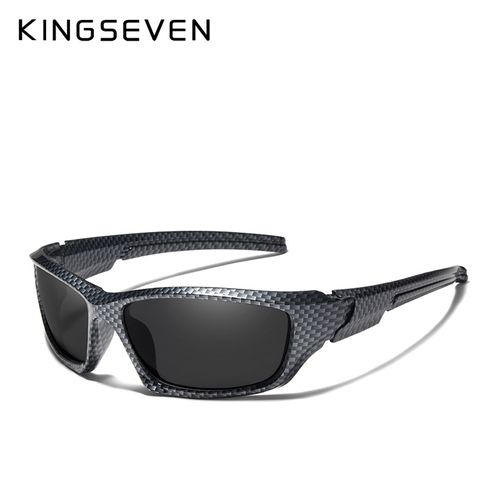 Lentes de Sol KINGSEVEN Sport - Polarizados - UV400 - Negro Grafito