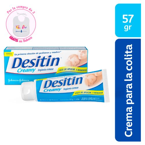 Crema para la Colita Johnsons Desitin Ungüento Cremoso 57g