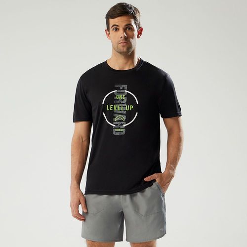 Polo Deportivo Podium Para Hombre Mesa Print Plata