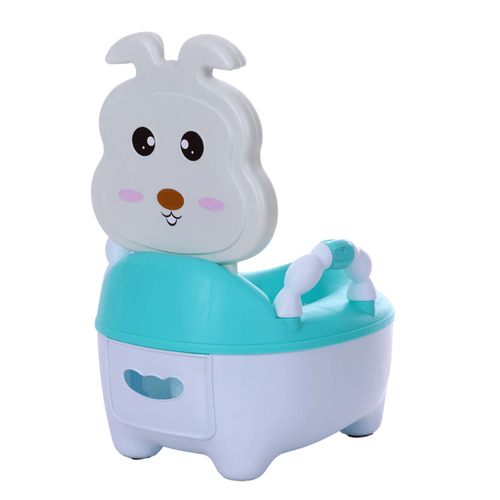 Bacín Para Bebé Baby Potty Rabbit Verde Agua