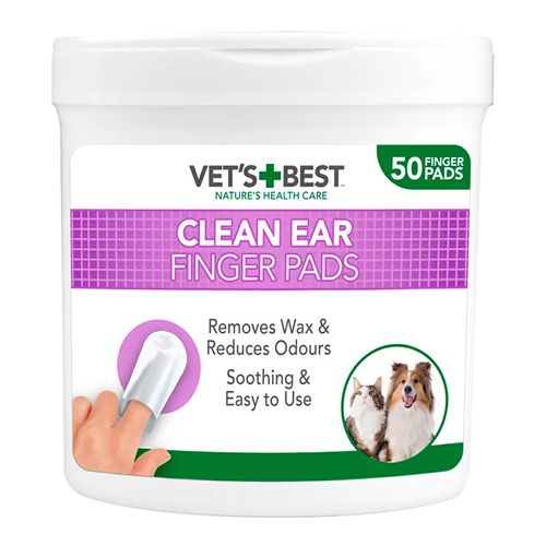 Vet’s Best Almohadillas limpiadoras para oidos 50 u