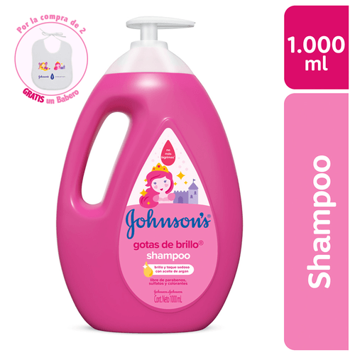 Shampoo Johnsons Gotas de Brillo y Sedoso 1 Litro