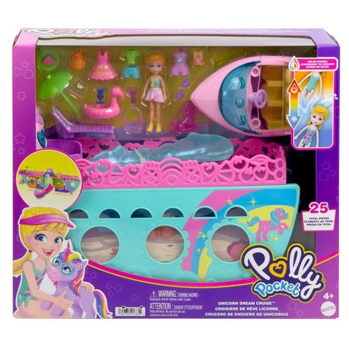 Set Polly Pocket Bote De Unicornio