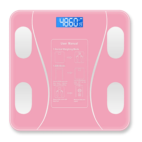 Balanza Digital Bluetooth 180 kg Color Rosa