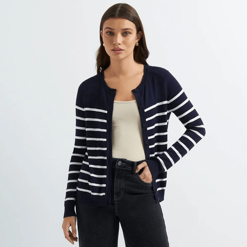 Chompa Malabar Mujer Cardigan Rayas