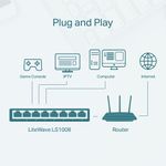 TP-Link---Switch-LS1008-de-8-Puertos-LiteWave-10-100-Mbps