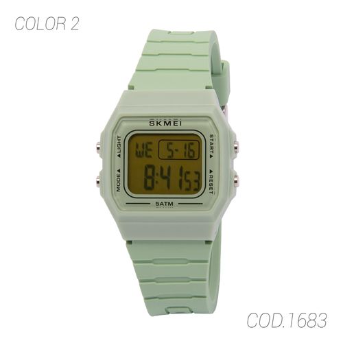 RELOJ ACUATICO MUJER 1683 SKMEI - 1018813