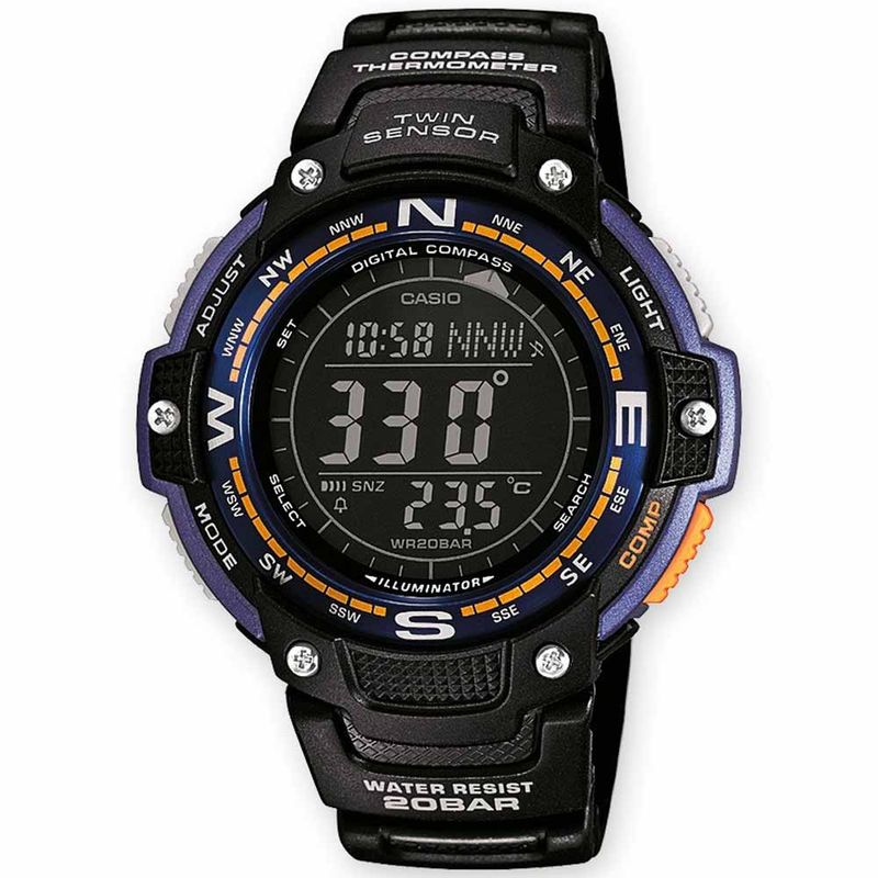 Reloj-Casio-Twin-Sensor-SGW100-2B-Brujula-Termometro-Cronometro-Luz